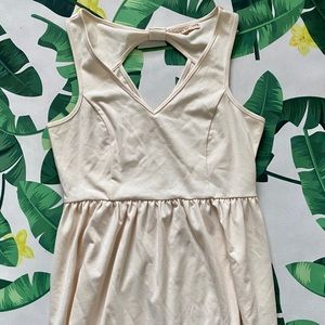 Cream Altar’d State Open Back Dress